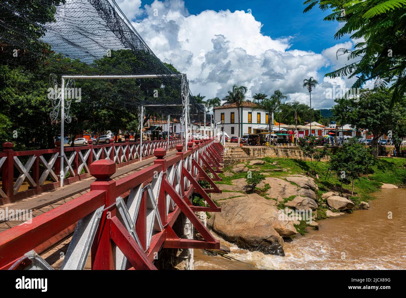 Old bridge, Pirenopolis, Goias, Brazil, South America Stock Photo