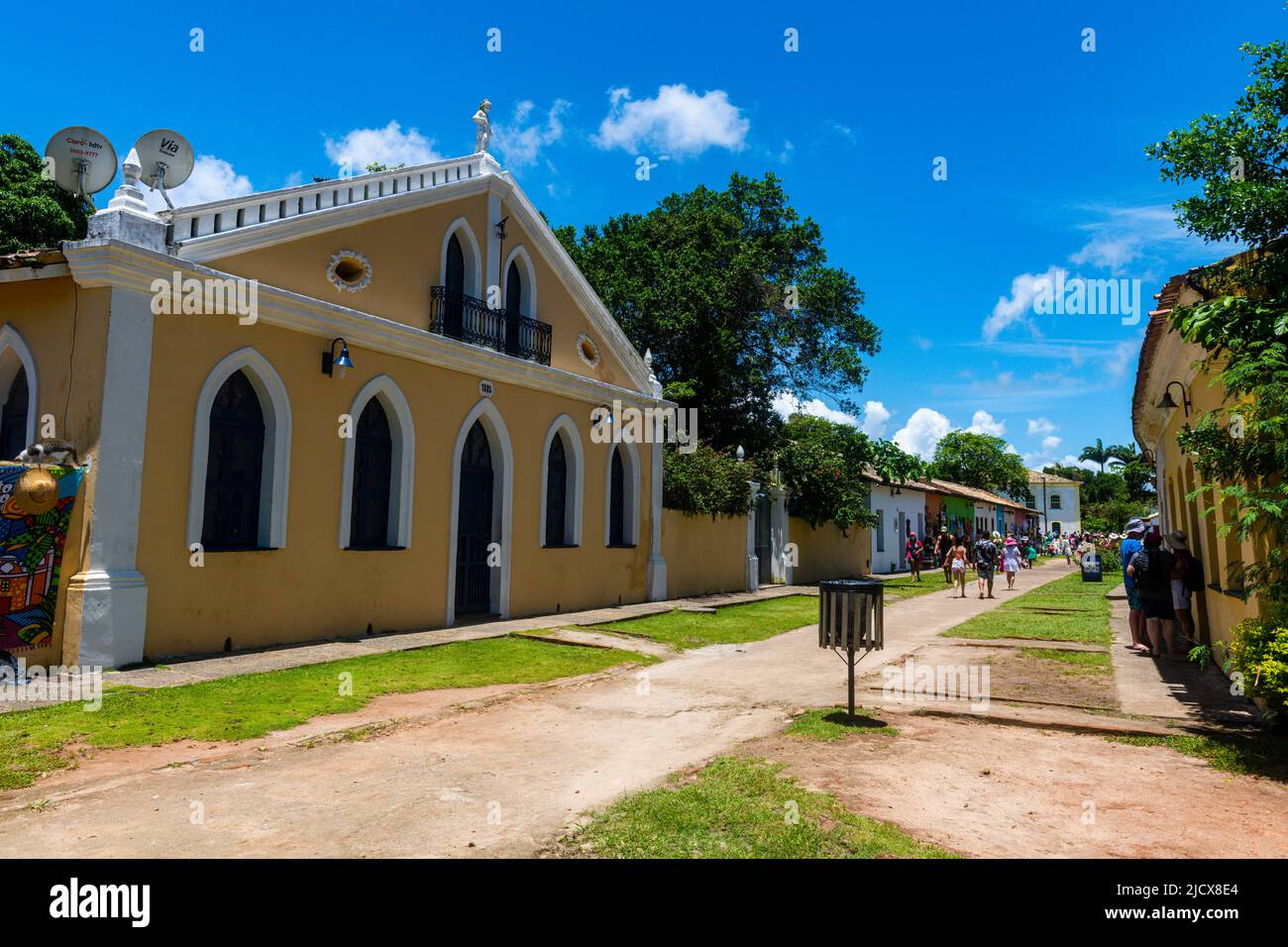Old town of Porto Seguro, Bahia, Brazil, South America Stock Photo