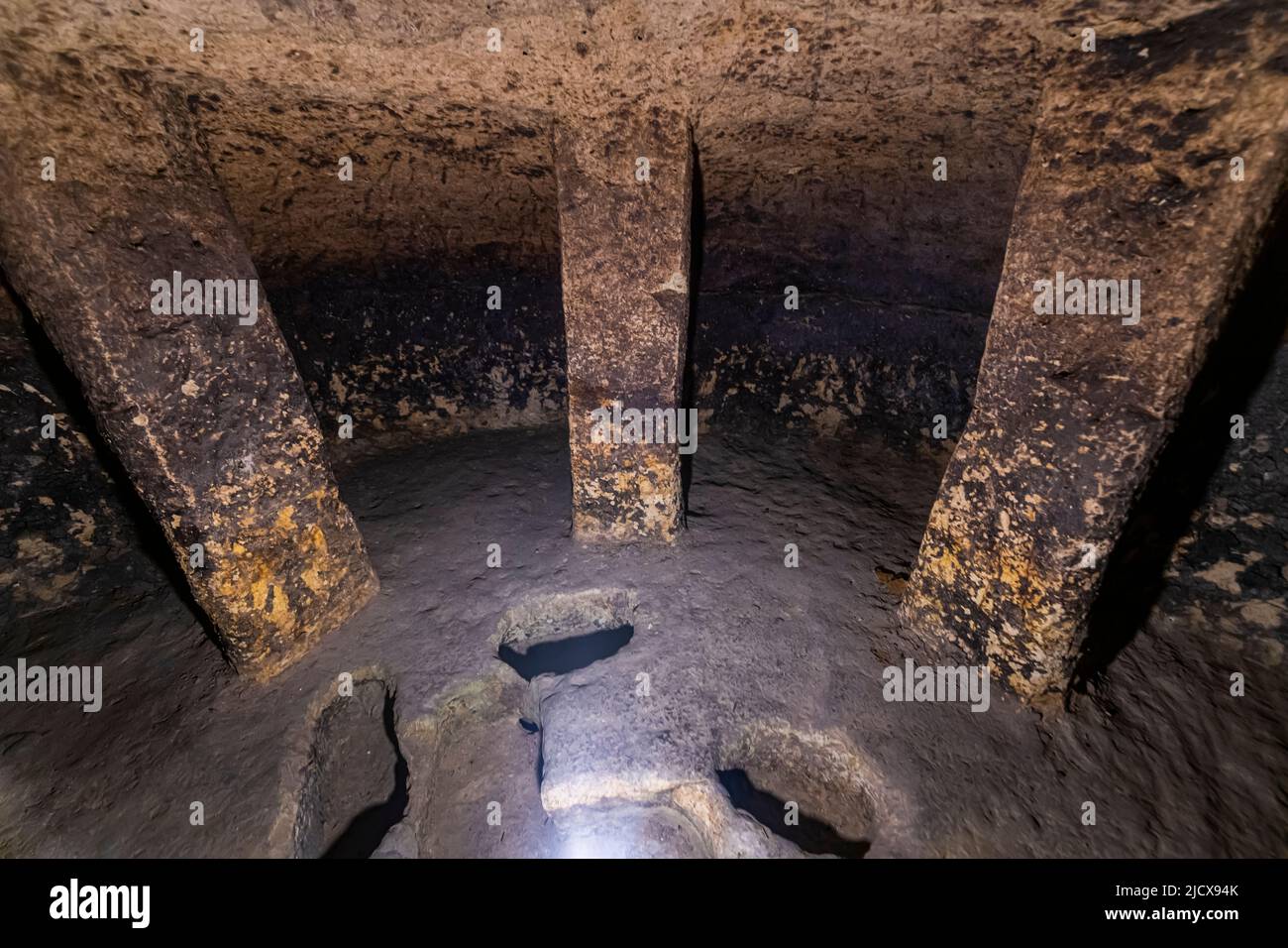 Pre-Columbian hypogea or tombs, UNESCO World Heritage Site, Tierradentro, Colombia, South America Stock Photo