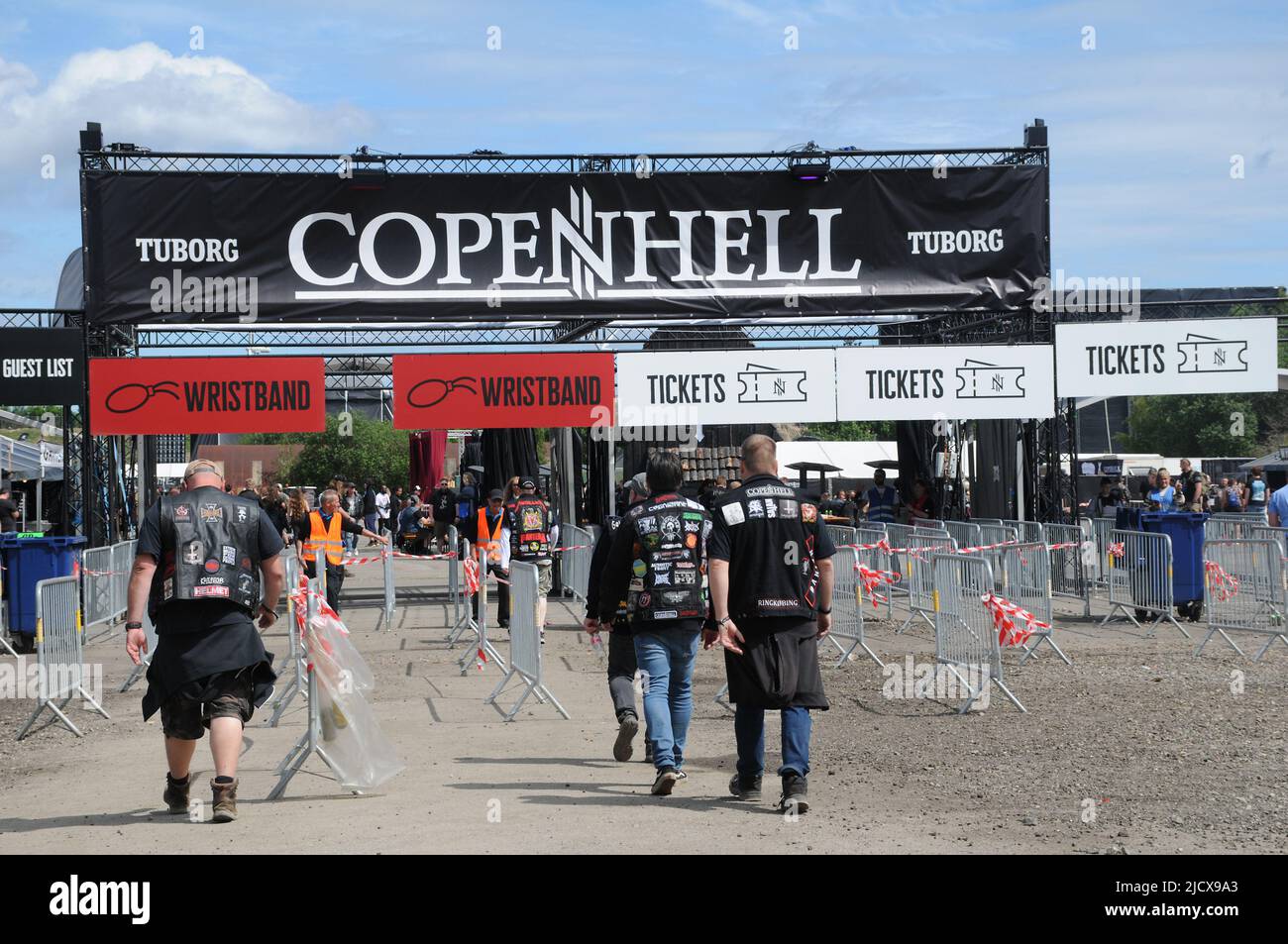 Copenhagen /Denmark/16 June 2022 / Visitors at Copenhell music festival ...