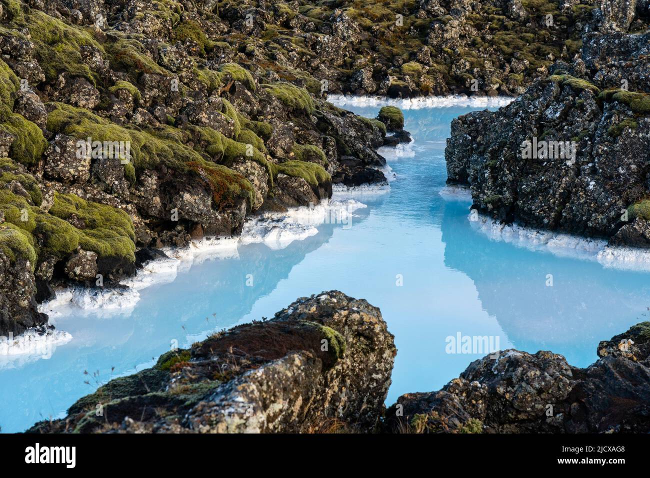 Blue Lagoon, Grindavik, Iceland, Polar Regions Stock Photo