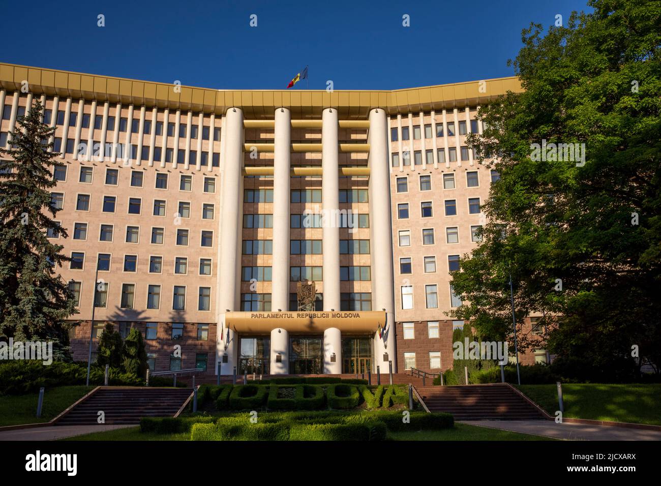 Parliament of the Republic of Moldova, Chisinau, Moldova, Europe Stock Photo
