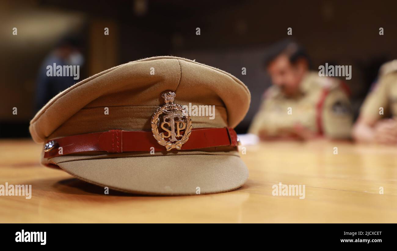 Indian Police Inspector Cap Indian Police Inspector Cap