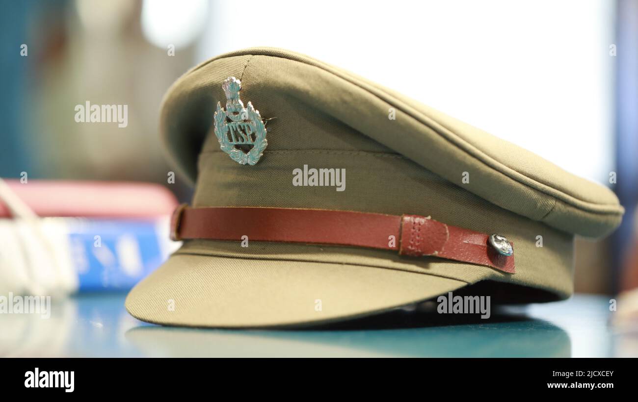 Indian police hat hi-res stock photography and images - Alamy