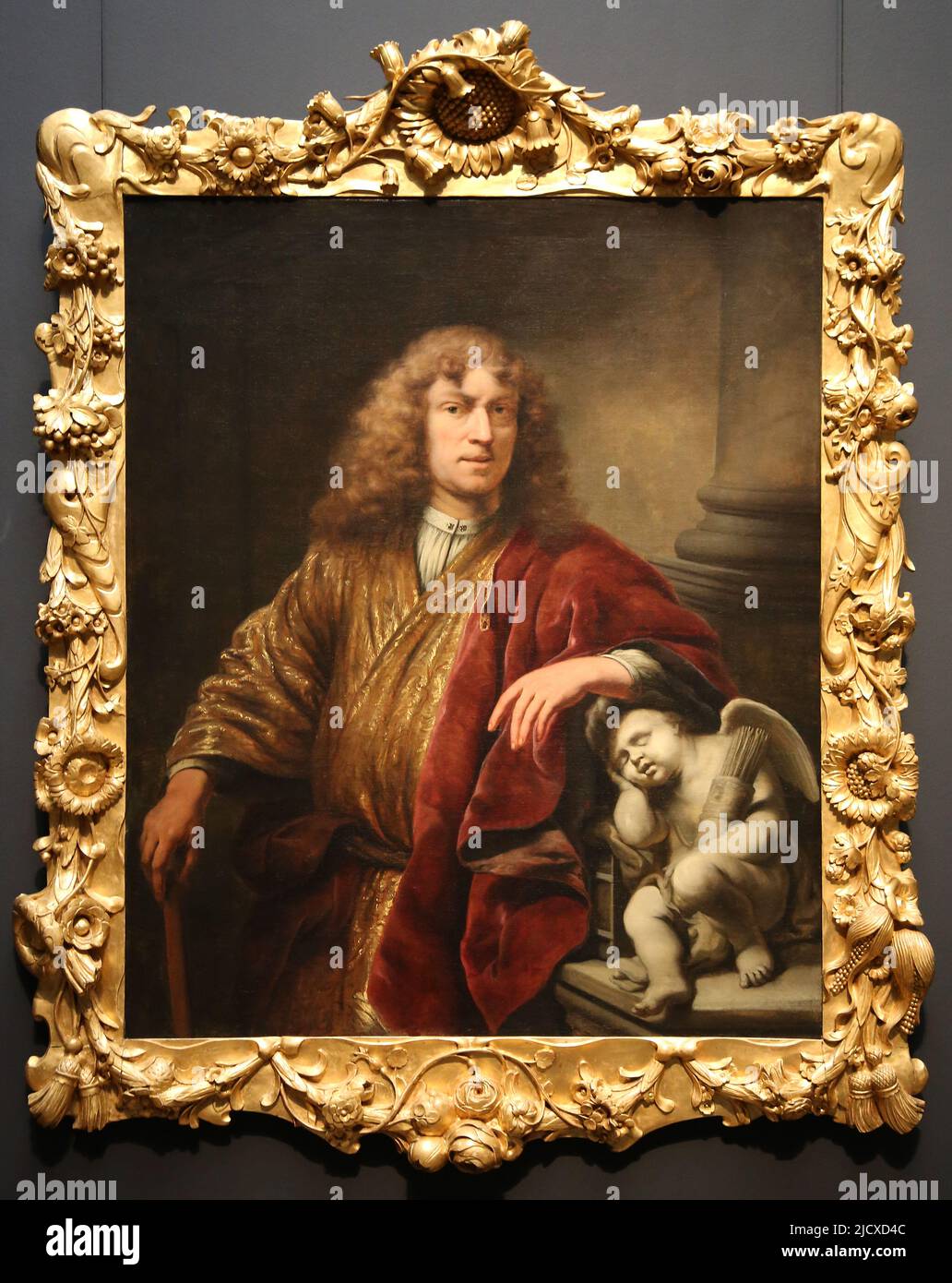 Ferdinand Bol (1616-1680). Self-portrait. Oil on canvas, c. 1669. Rijksmuseum. Amsterdam. Netherlands. Stock Photo