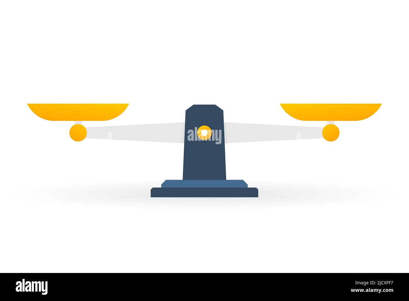 Scales, Flat design, Libra, vector illustration isolated on white