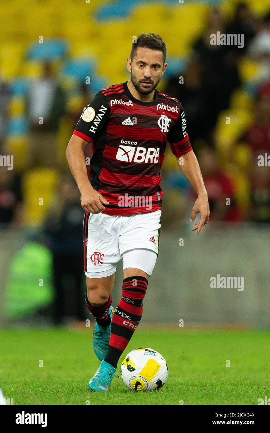 Pablo of Flamengo during the match between Flamengo and Cuiaba as part of  Brasileirao Serie A 2022 at Maracana Stadium on June 15, 2022 in Rio de  Janeiro, Brazil. (Photo by Ruano