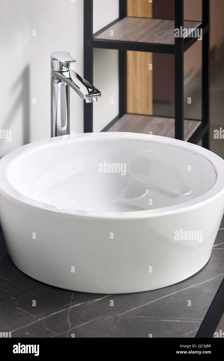Photo inspiration: Interior Of Bathroom With Washbasin And Faucet Bathroom Interior Sink Photo Inspiration