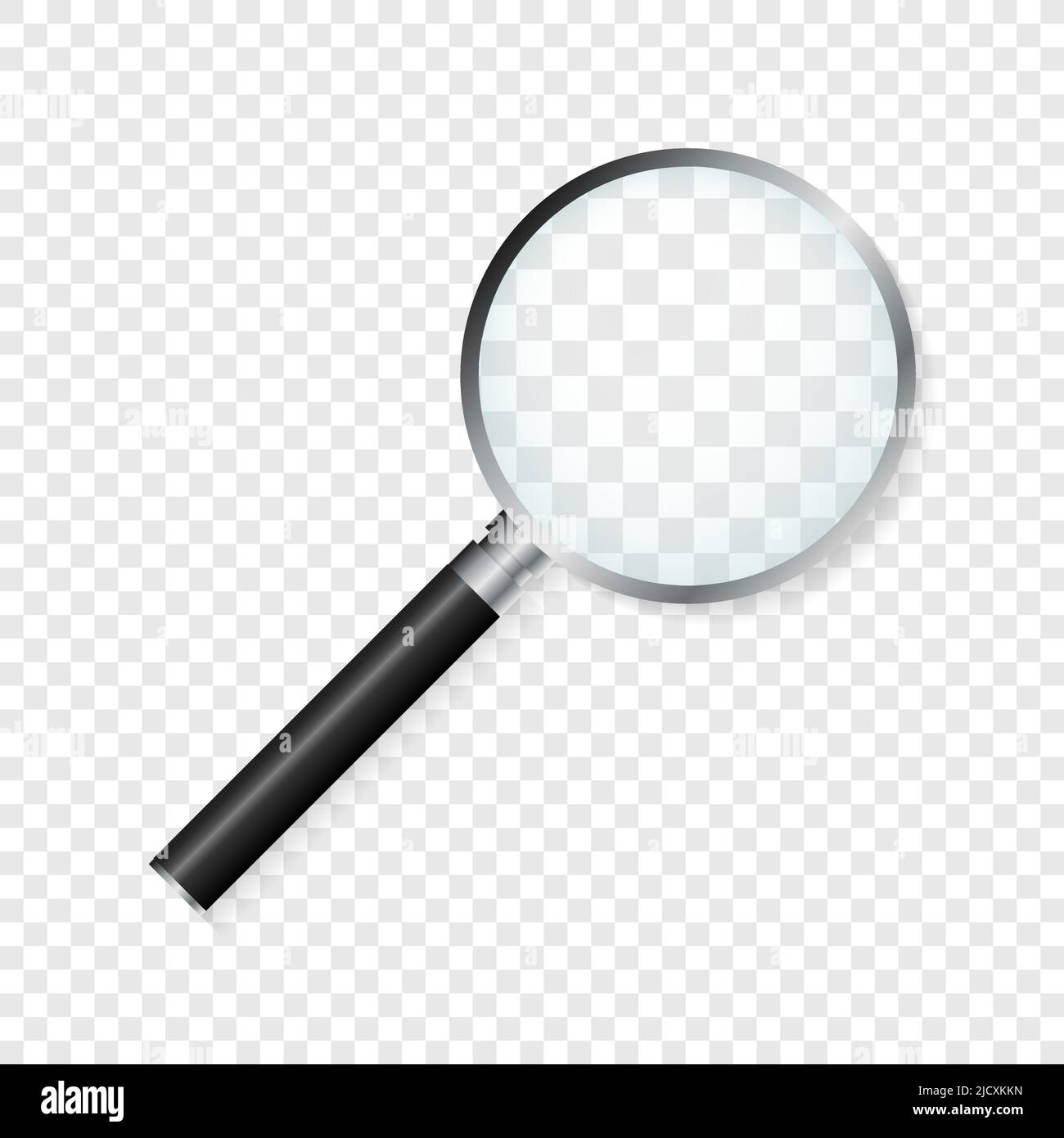 Magnifying glass. With Gradient Mesh. Vector illustration. Stock Vector