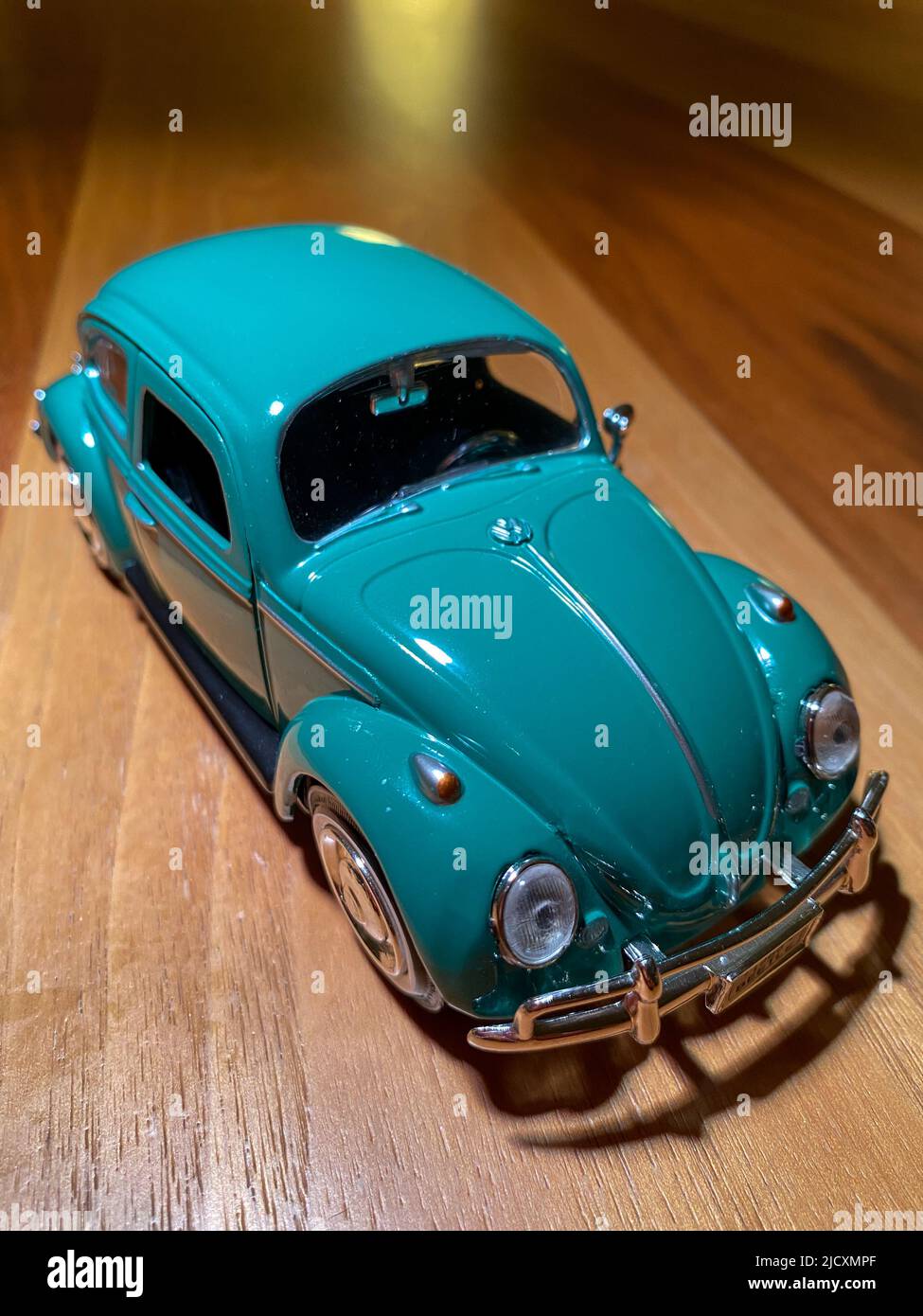 8 November 2021 Eskisehir Turkey. Vw beetle diecast model close up view Stock Photo