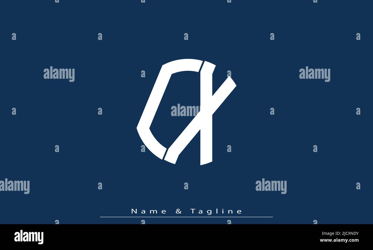 Alphabet letters Initials Monogram logo CX , XC Stock Vector