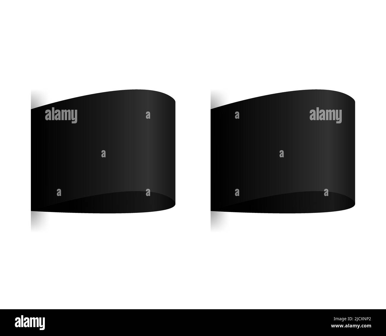 Complete set of banners and ribbons. Vector illustration Stock Vector ...