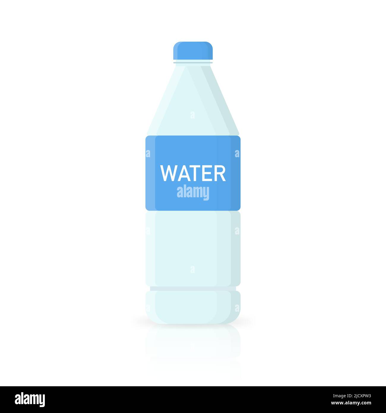 Bottle of water icon in flat style isolated Stock Vector Image & Art ...