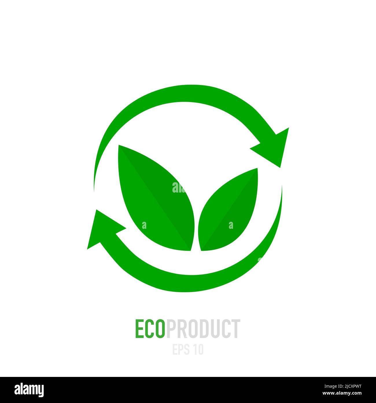 Eco icon green leaf vector illustration isolated Stock Vector Image ...