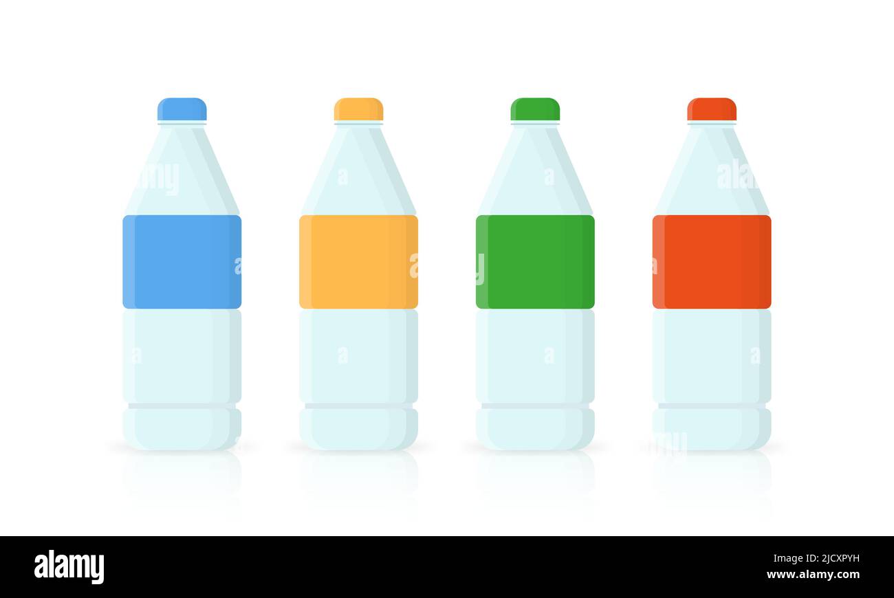 Bottle of water icon in flat style isolated Stock Vector Image & Art ...