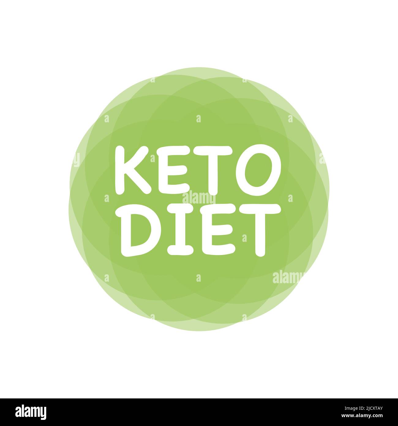 Ketogenic diet logo sign keto icon stamp. Stock Vector