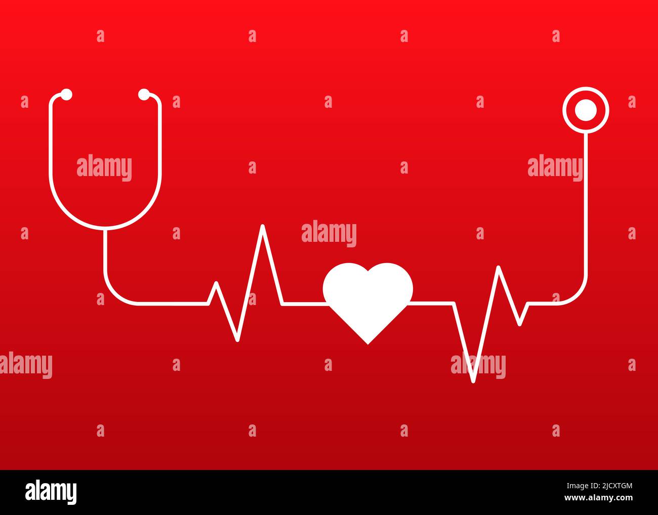 heart with pulse icon in flat style isolated Stock Vector Image & Art ...