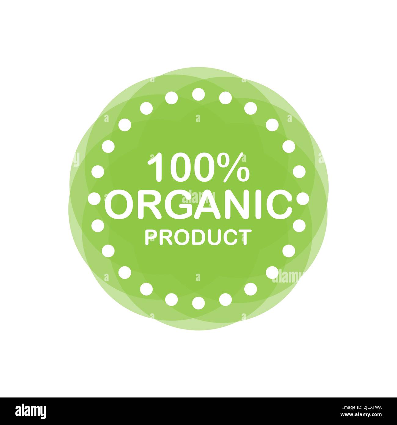 Grunge office label with the text 100% organic product. Natural health food. Stock Vector