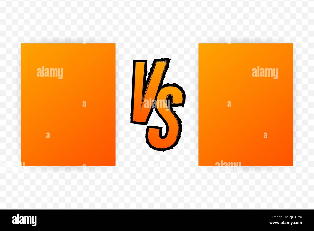 Versus logo vs letters for sports and fight competition. Battle versus match, game concept competitive vs. Vector illustration. Stock Vector