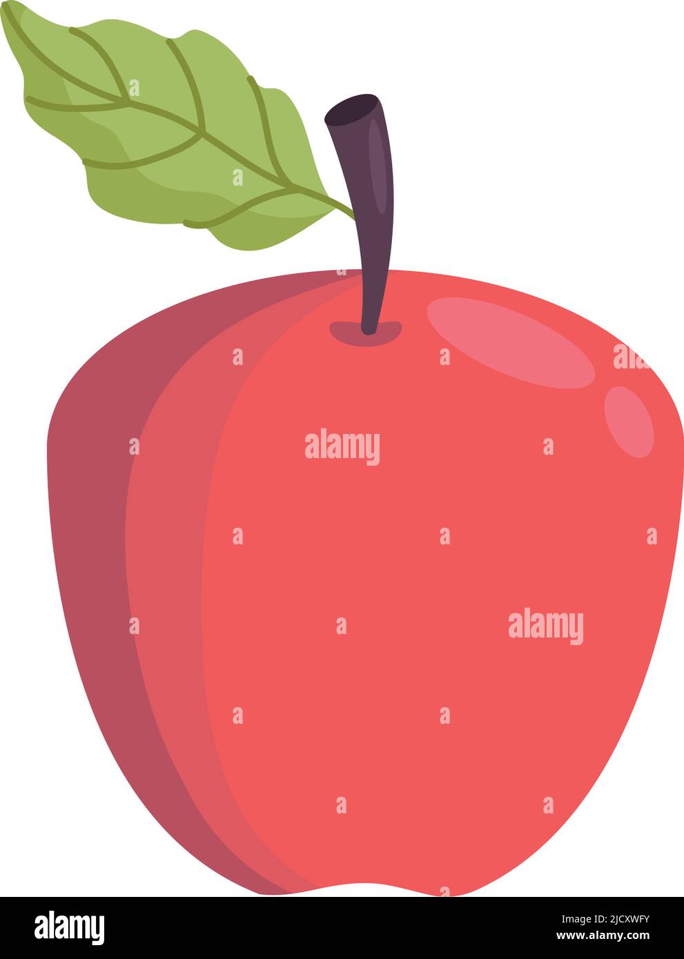 apple fresh fruit nature icon Stock Vector Image & Art - Alamy