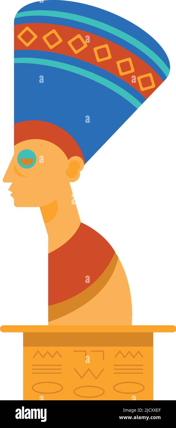 nefertiti egyptian queen statue icon Stock Vector Image & Art - Alamy
