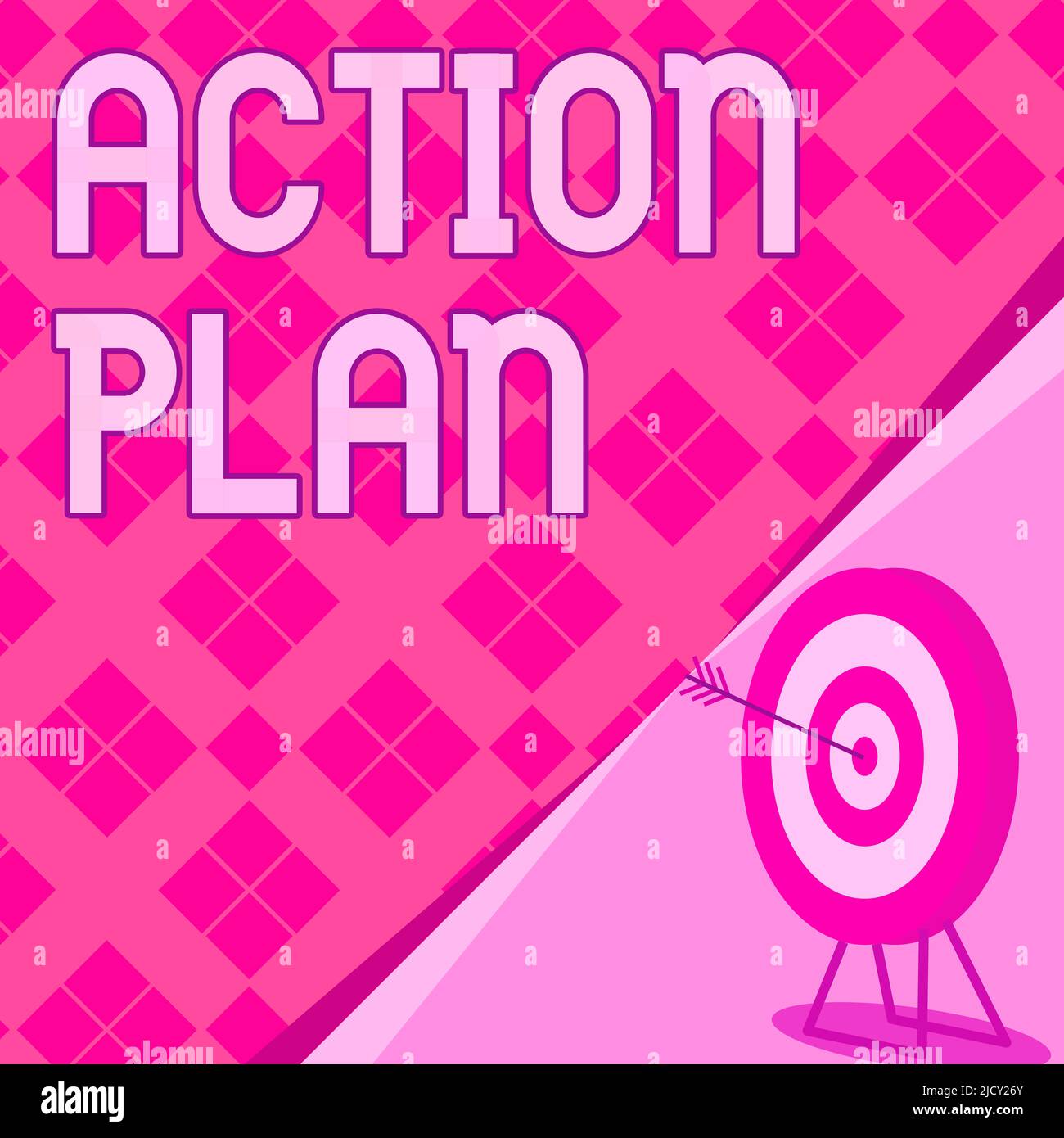 Sign displaying Action Plan. Business approach list of things or ...