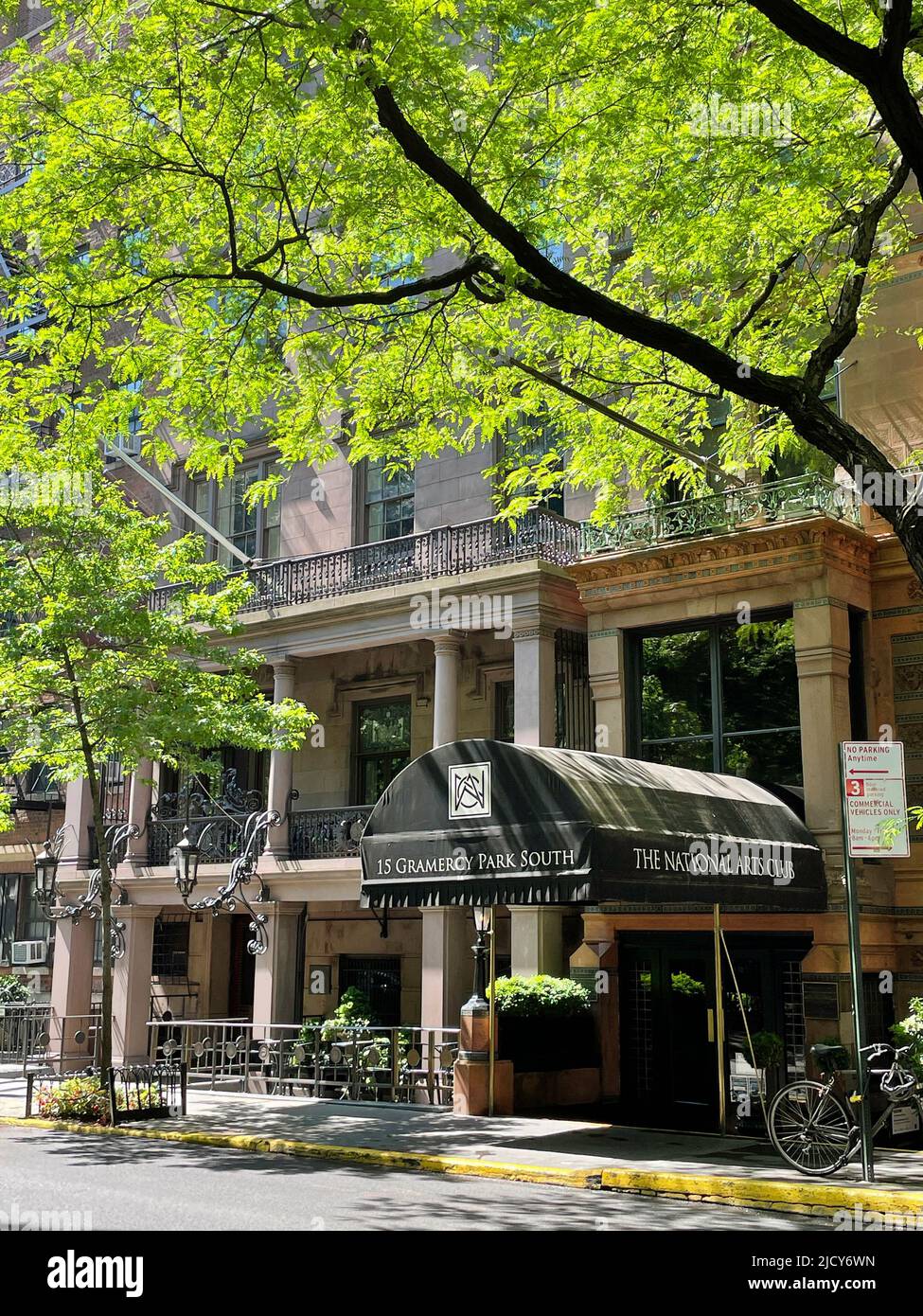 The National Arts Club is located on the south side of Gramercy Park in