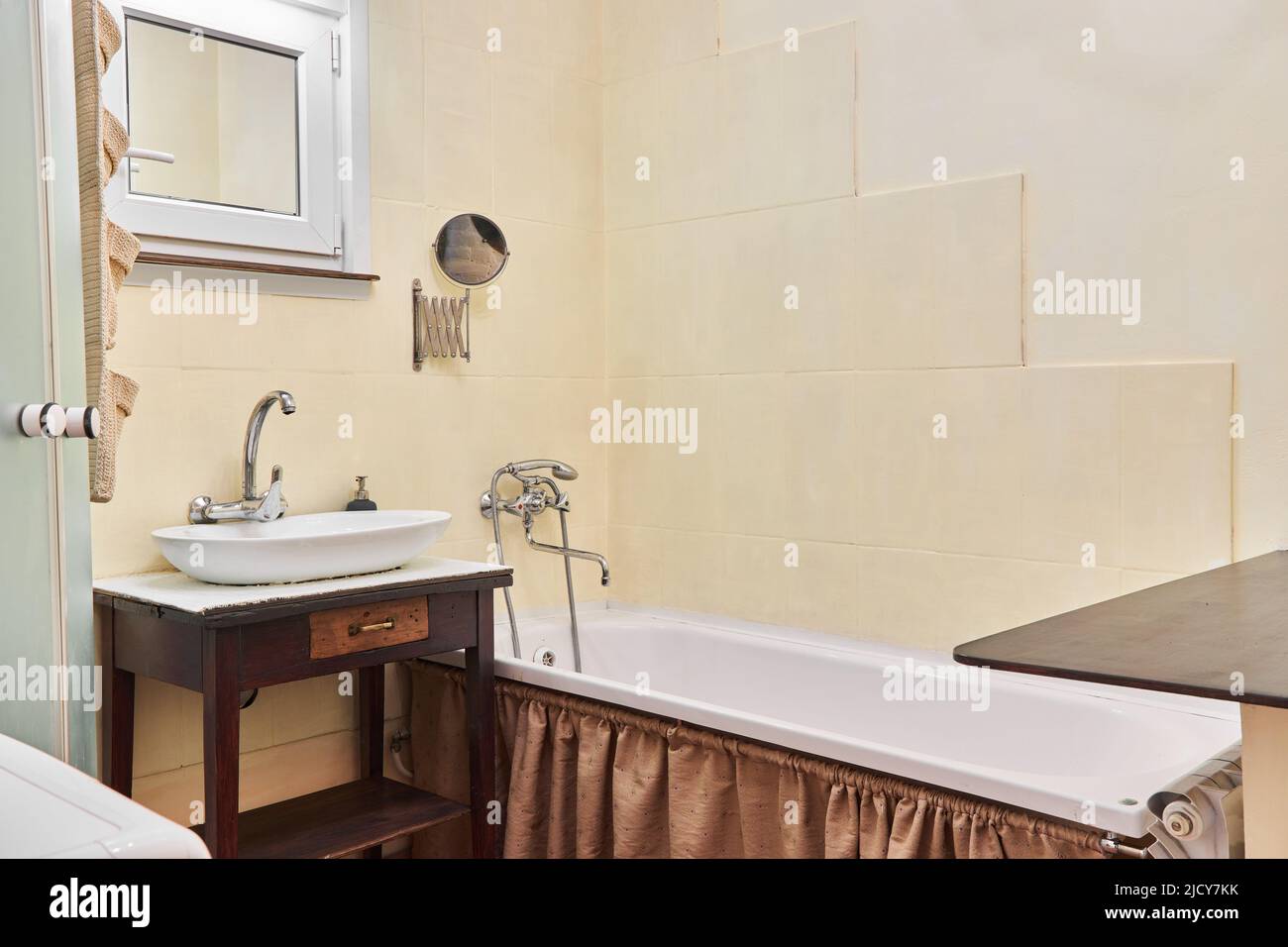 Photos of bathroom with shower and bathtub Stock Photo Alamy