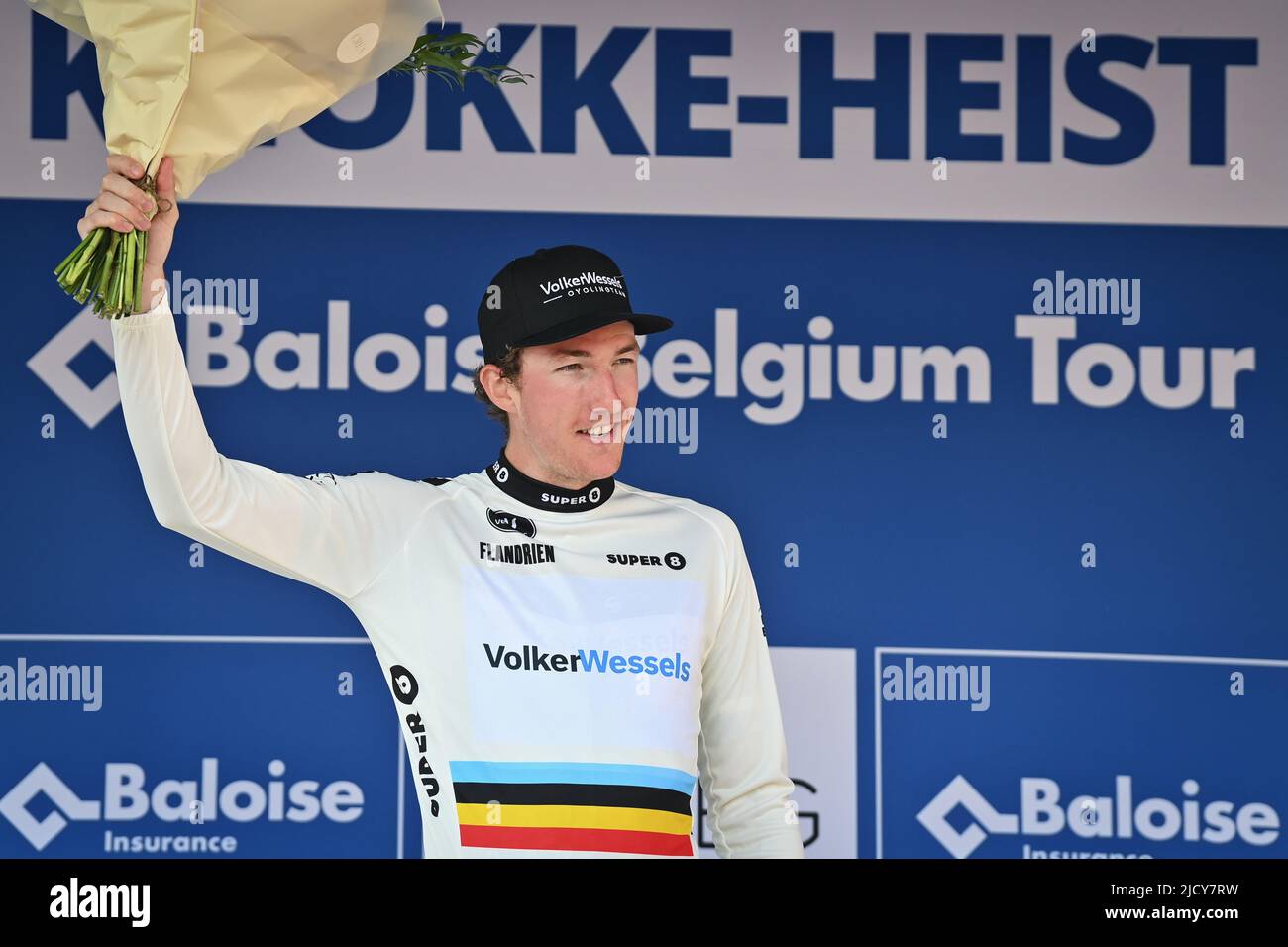 Knokke Heist Belgium 16th June 2022 Dutch Daan Van Sintmaartensdijk Pictured On The Podium 9075