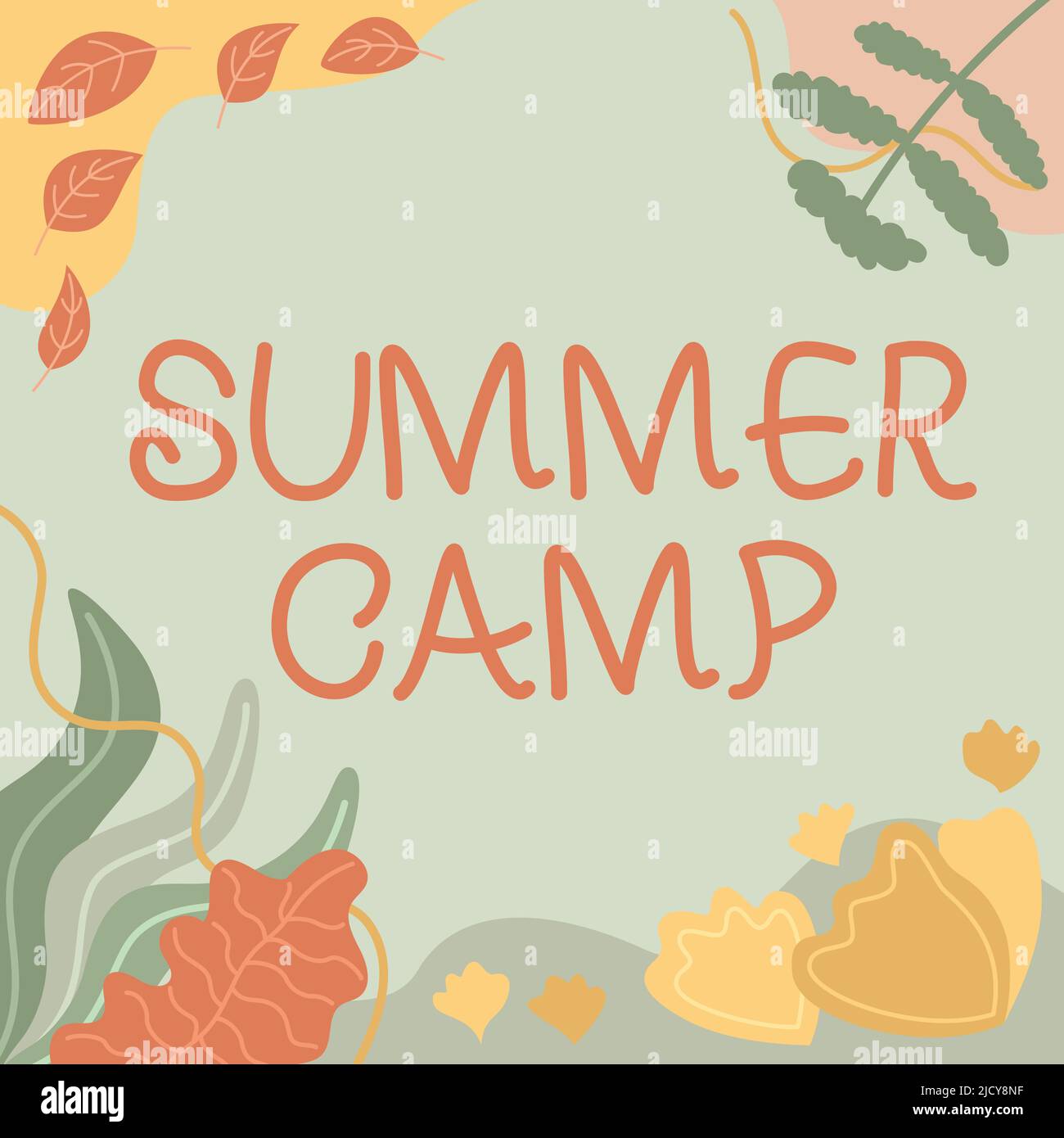 https://c8.alamy.com/comp/2JCY8NF/sign-displaying-summer-camp-internet-concept-supervised-program-for-kids-and-teenagers-during-summertime-blank-frame-decorated-with-abstract-2JCY8NF.jpg