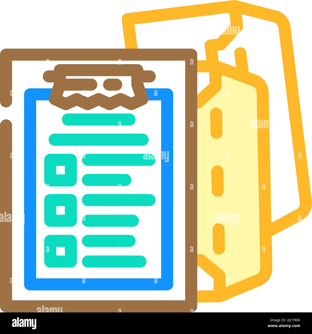 content review email marketing color icon vector illustration Stock ...