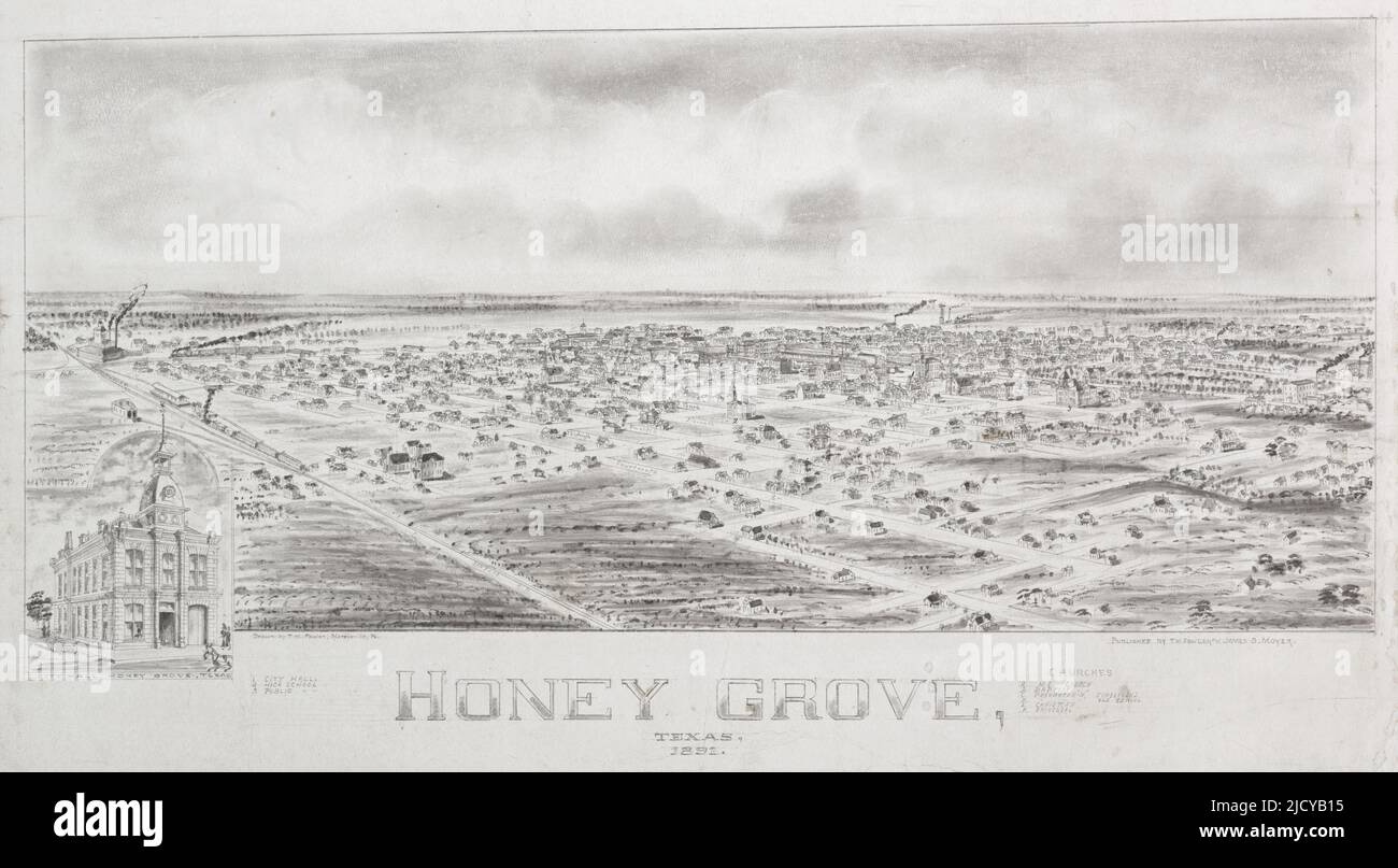 Map of honey grove hires stock photography and images Alamy