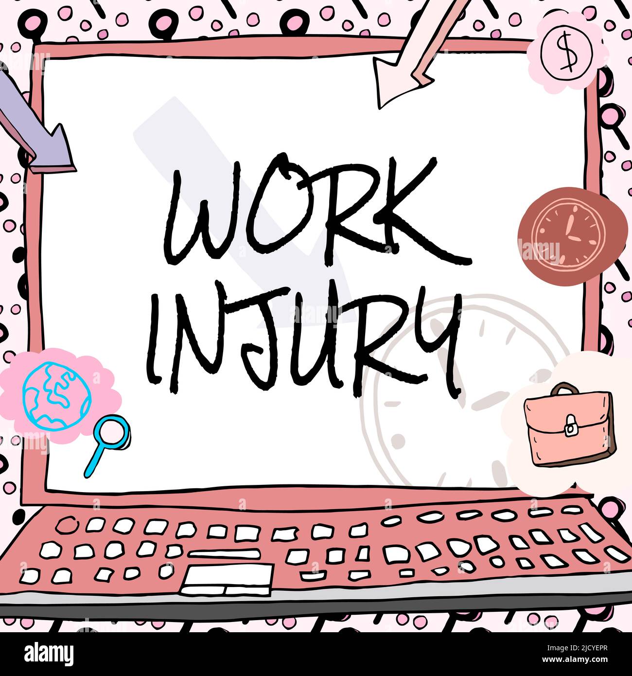 Inspiration showing sign Work Injury. Business overview Accident in job ...