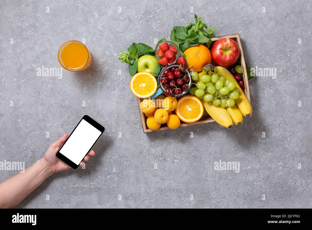 Fresh fruits and vegetables are the basis of a healthy diet. Various