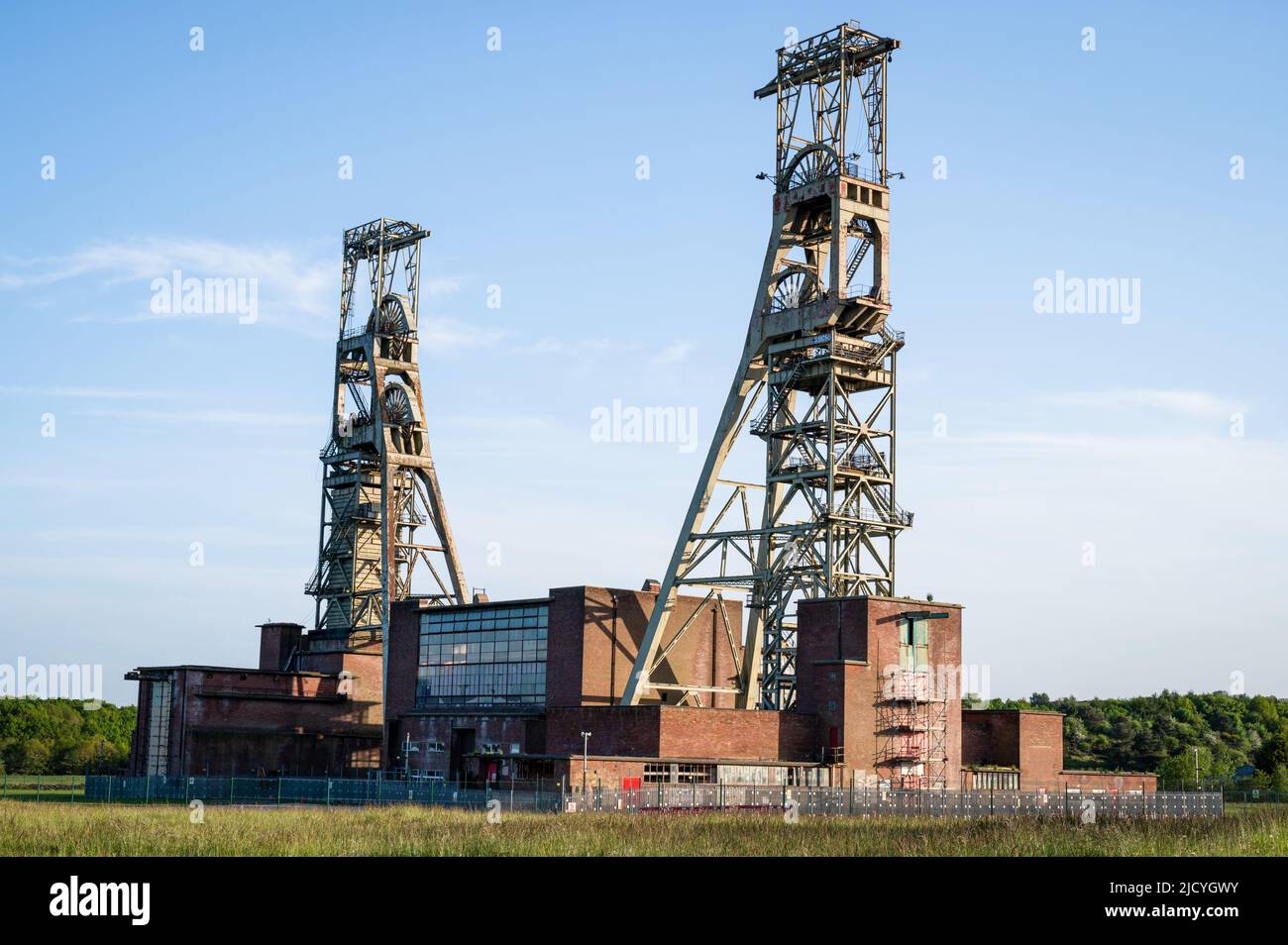 Mansfield, UK- 14 May 2022: The Powerhouse at Clipstone Colliery Stock Photo