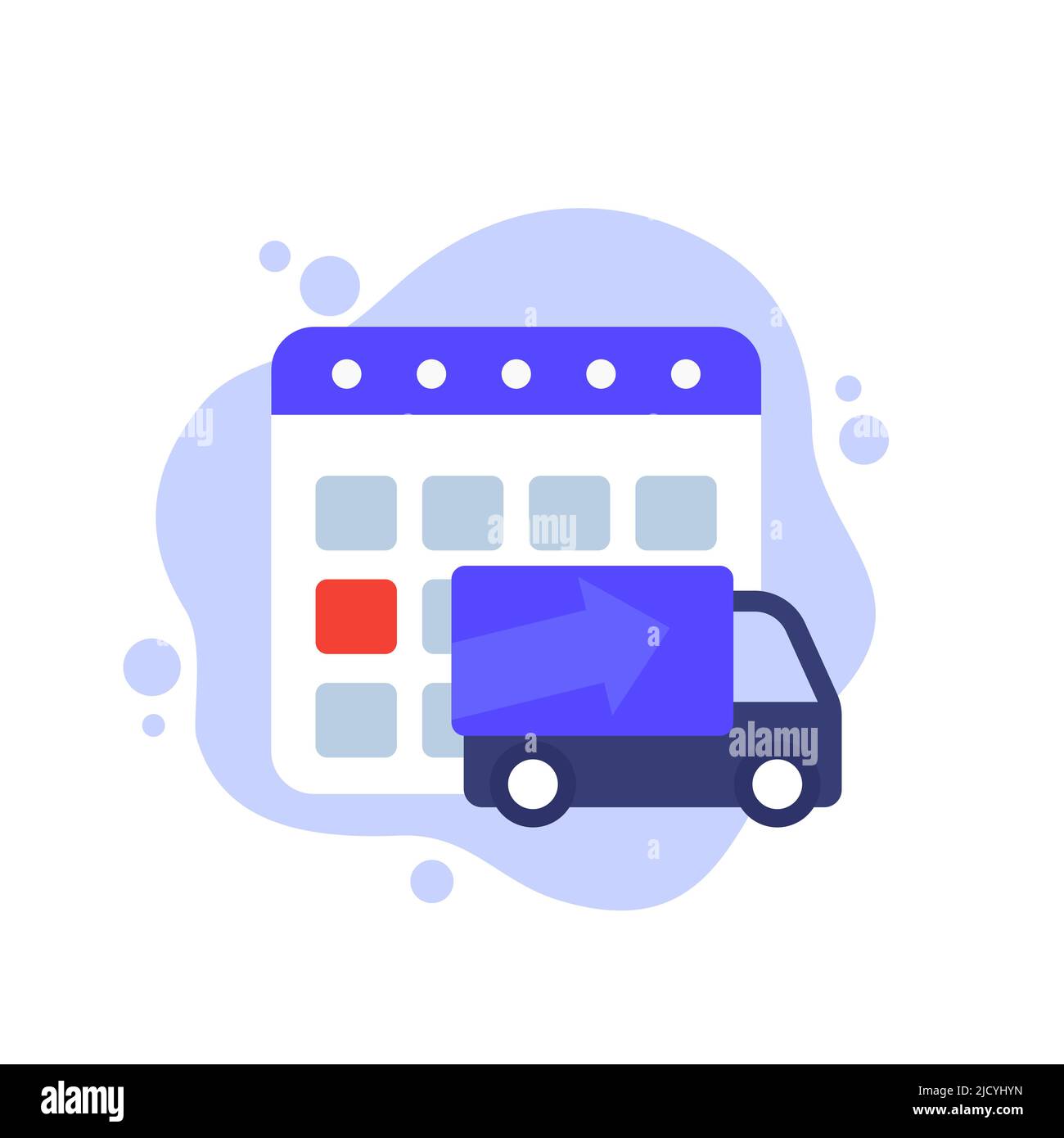 delivery schedule or date vector icon Stock Vector Image & Art - Alamy