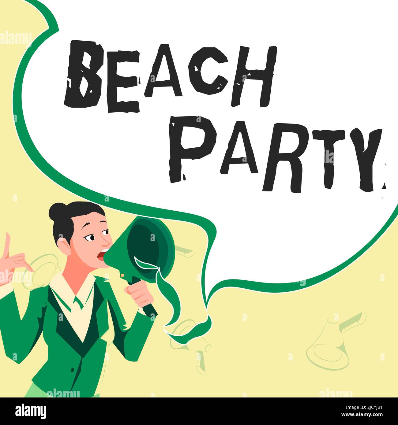 Writing displaying text Beach Party. Business overview small or big ...