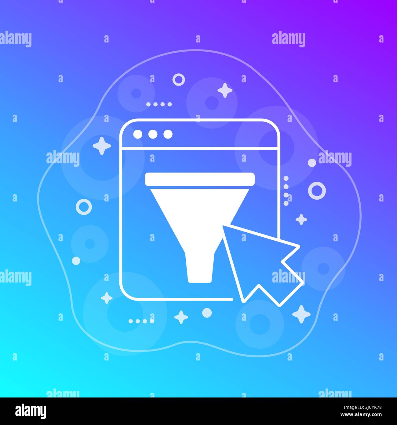 Content funnel online icon hi res stock photography and images Alamy