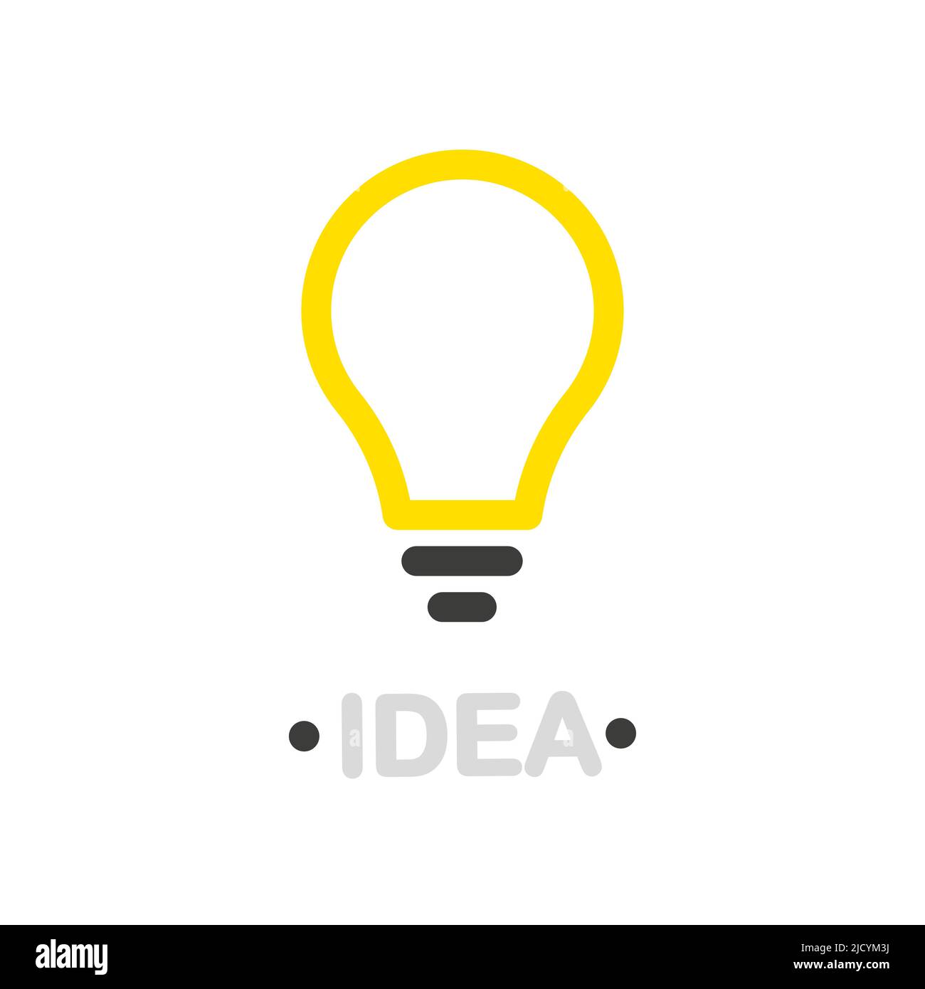 The light bulb is full of ideas And creative thinking. Light bulb icon. Stock Vector