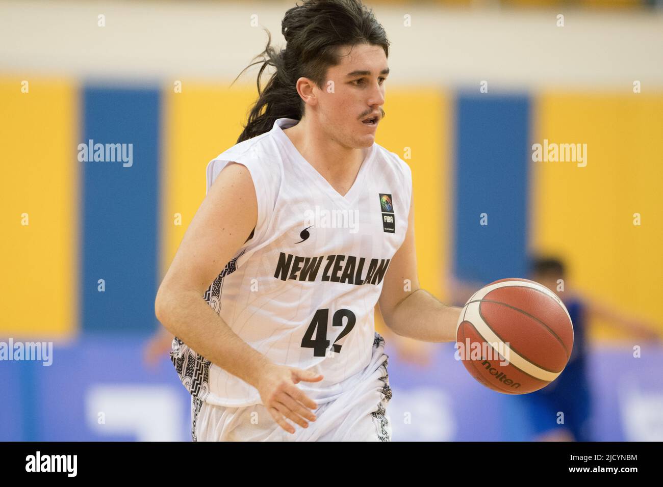 Doha, Qatar. 16th June, 2022. Brody Perry of New Zealand Basketball ...