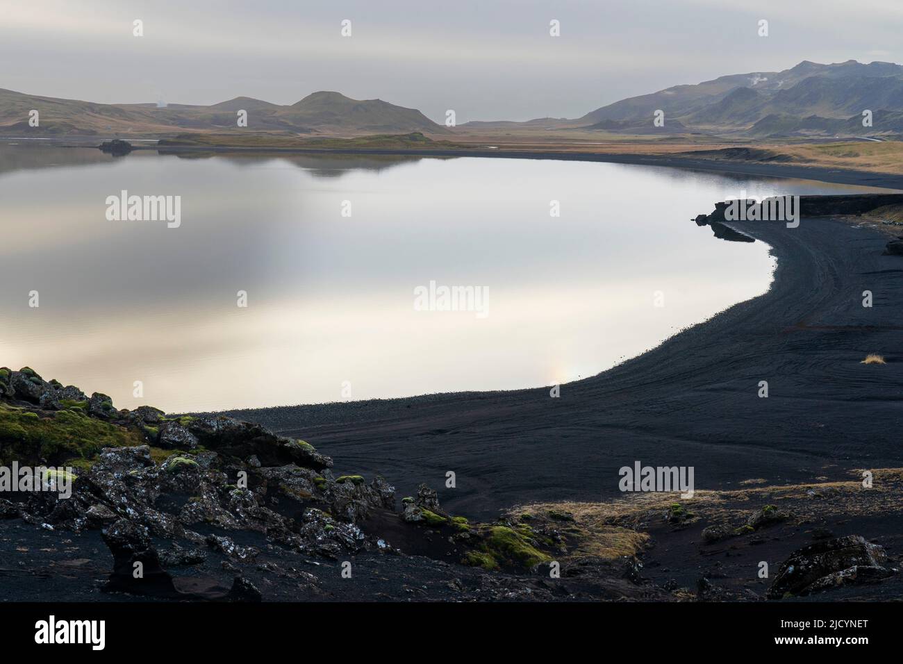 Kleifarvatn Lake, Iceland. Stock Photo