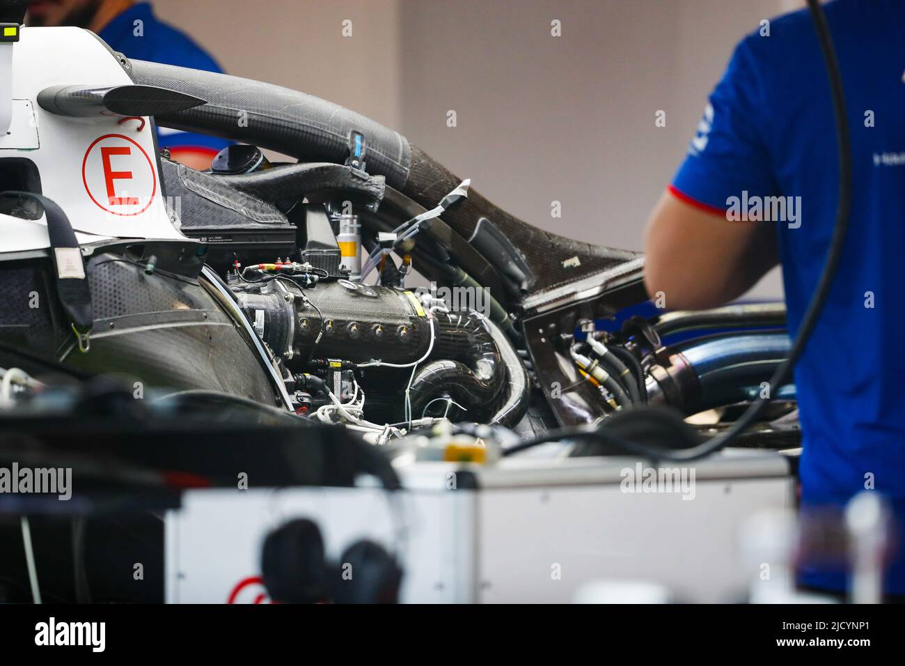 Haas F1 Team VF-22 Ferrari, Mechanical detail, engine, moteur, during the  Formula 1 AWS Grand Prix du Canada 2022, 9th round of the 2022 FIA Formula  One World Championship, on the Circuit