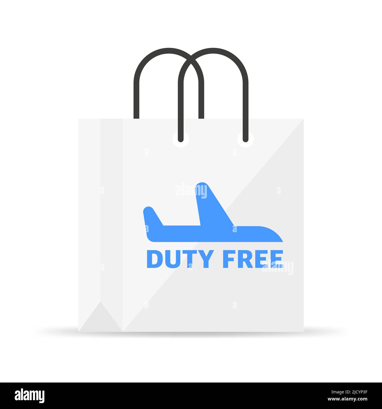 Compra & Collect GENEVE DUTY FREE bianco di plastica Carrier Bag Dimensioni circa 45X34.5 cm 