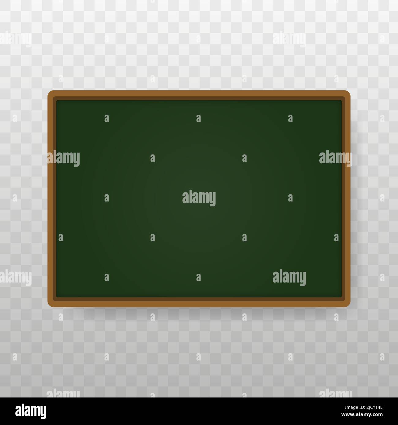 Green chalkboard. Back to school at a green school board. Vector