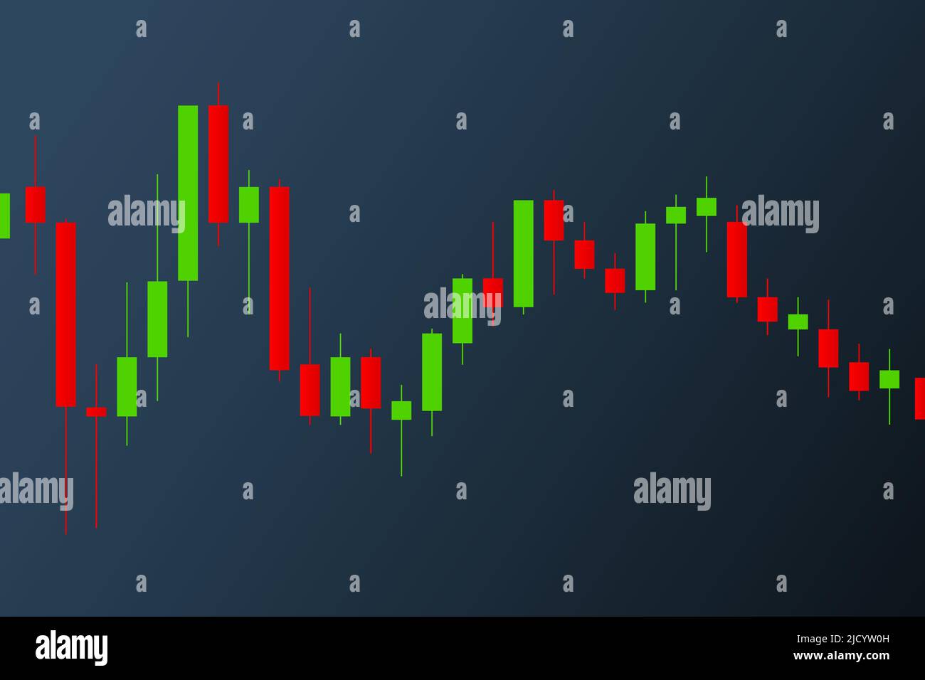 Candle stick graph chart of stock market investment trading. Vector
