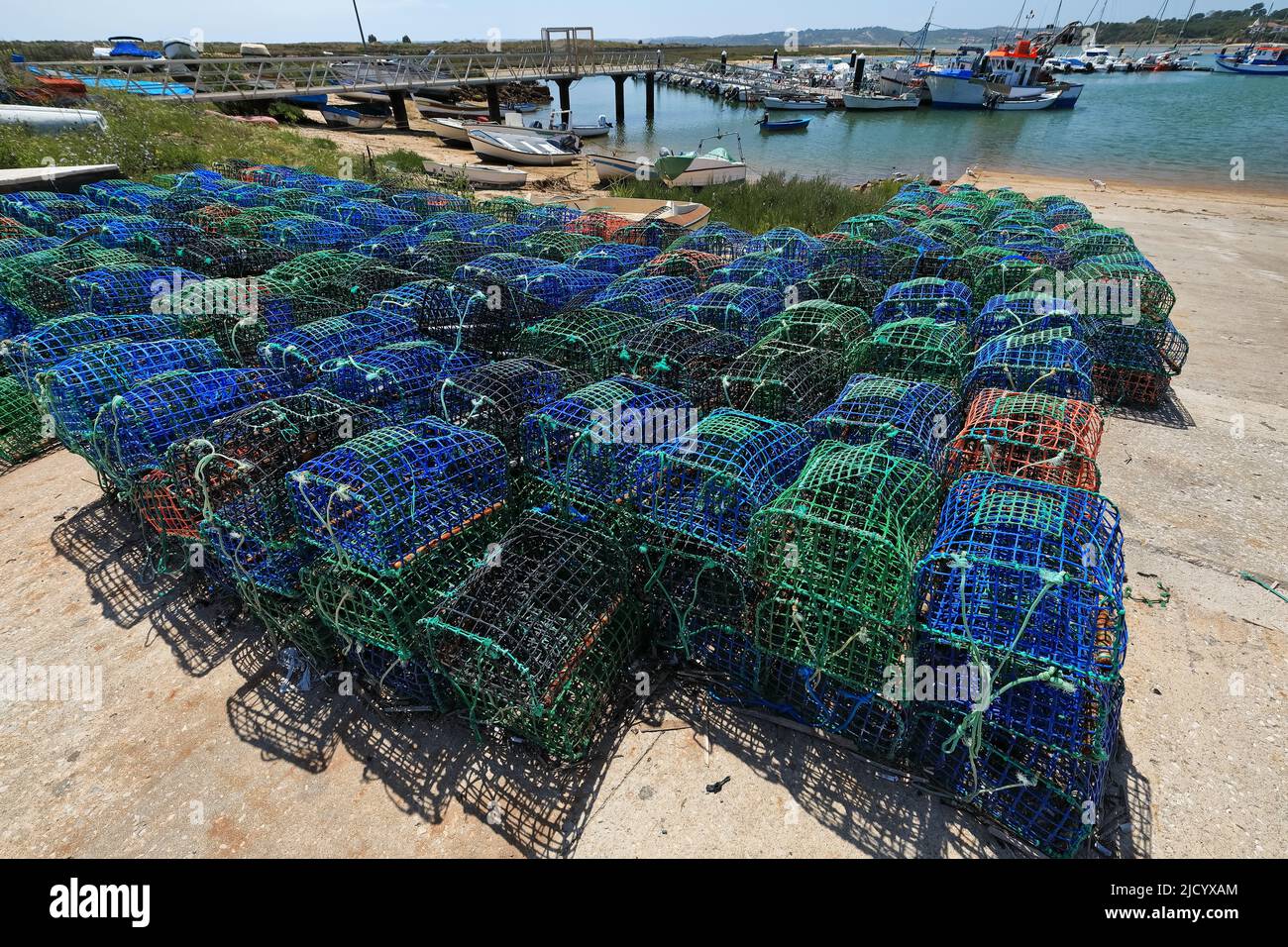 Fishing gear on wharf hi-res stock photography and images - Alamy