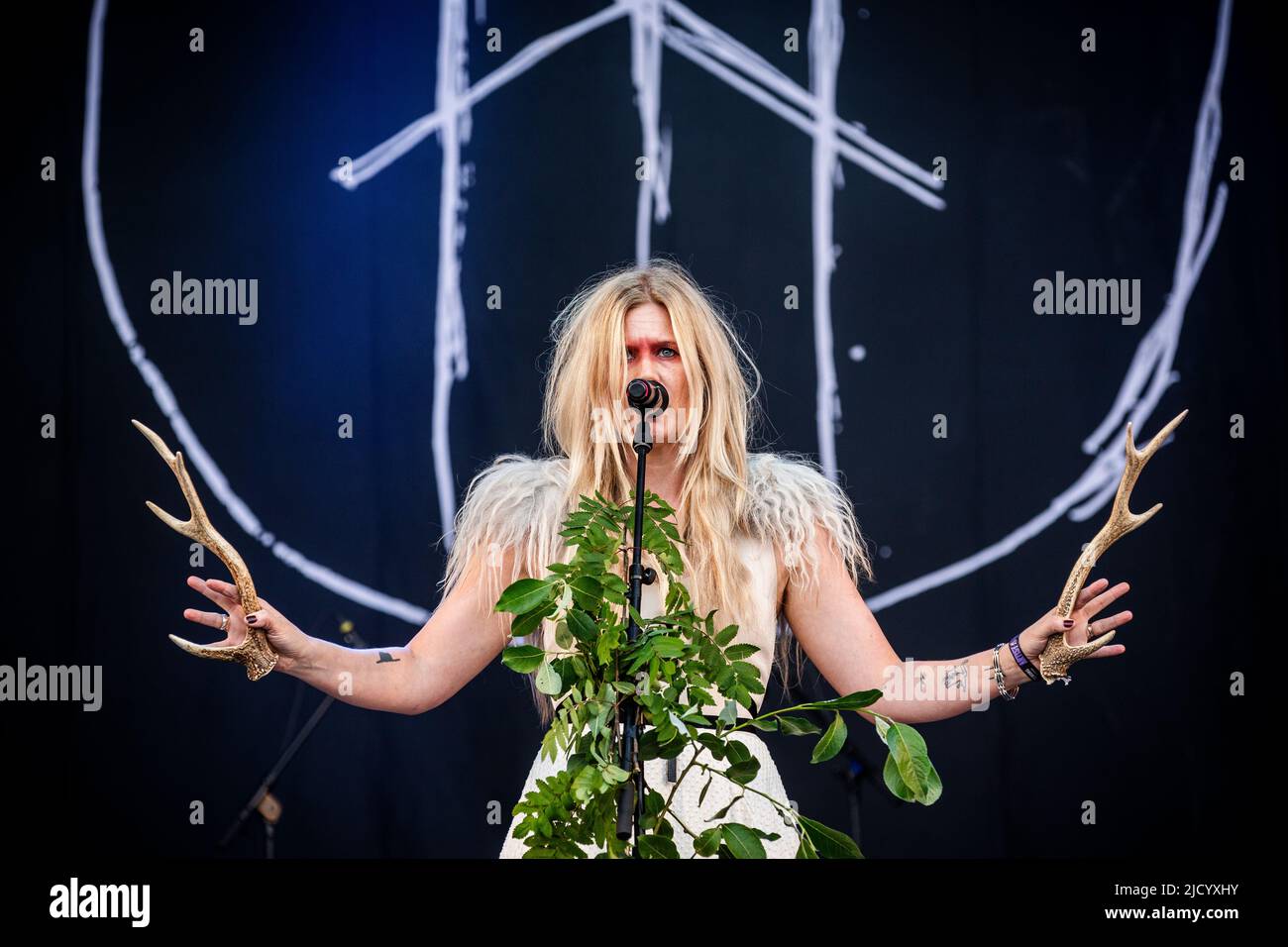 Copenhell Woman Copenhagen, Denmark. 16th June, 2022. The Danish one-woman black metal ...