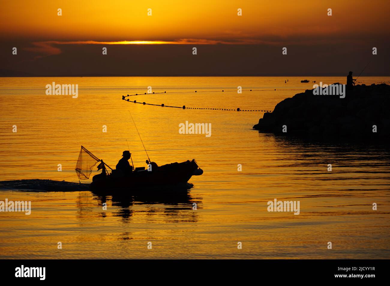 Boat person black sea landscape hi-res stock photography and images - Alamy