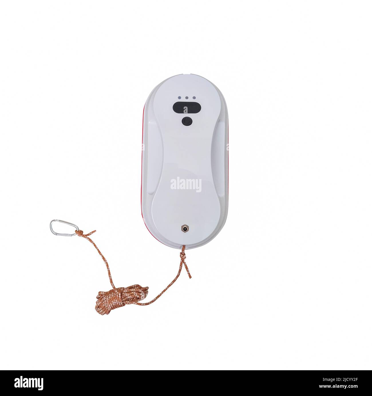 Vacuum cleaner robot isolated. Robot window cleaner cleaning windows at