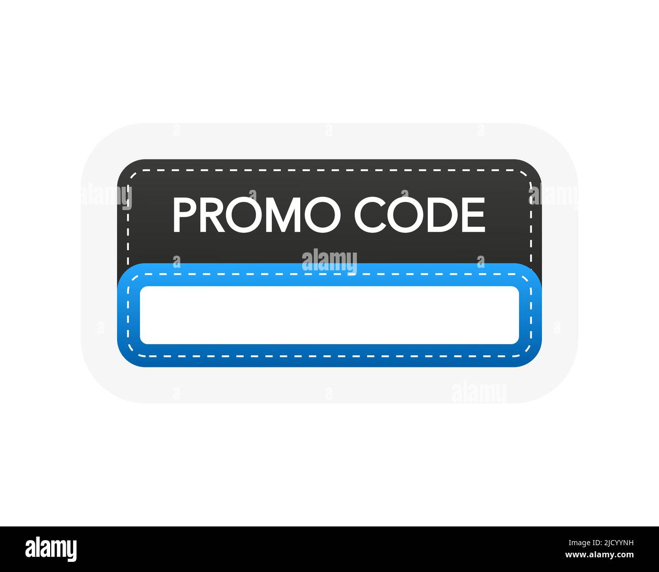 Modern cartoon template with different colors promo code. Minimal